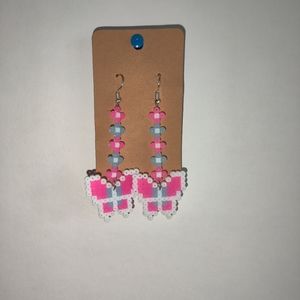 Butterfly Hama Bead Earrings